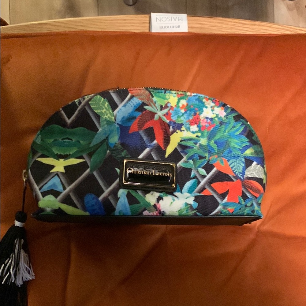 Christian Lacroix Multicolor Floral Women's Cosmetics Bag
